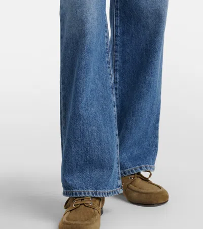 Ag Kora High-rise Wide-leg Jeans In Blue