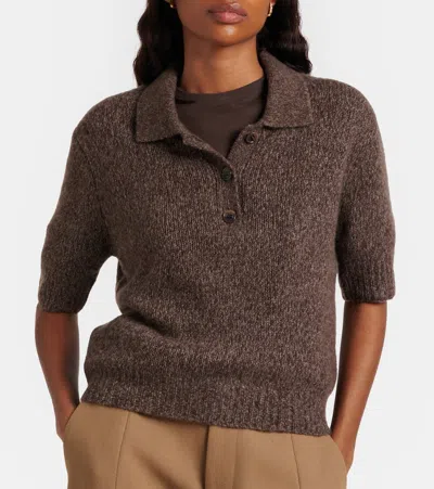 Lisa Yang Masy Cashmere And Silk Sweater In Brown