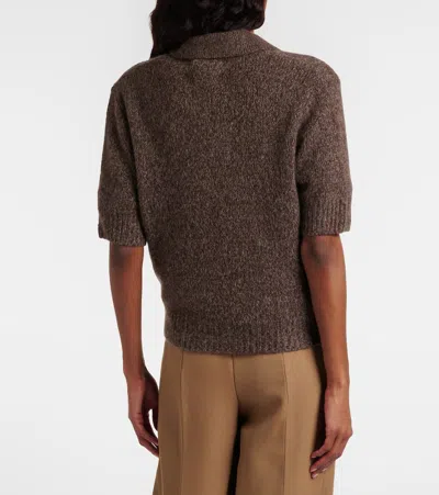 Lisa Yang Masy Cashmere And Silk Sweater In Brown