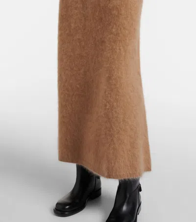 Lisa Yang Asta Cashmere Maxi Skirt In Brown