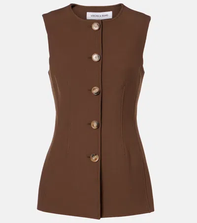 Veronica Beard Jessup Vest In Brown