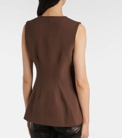 Veronica Beard Jessup Vest In Brown