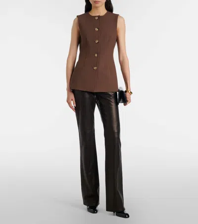 Veronica Beard Jessup Vest In Brown