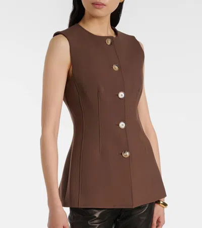 Veronica Beard Jessup Vest In Brown