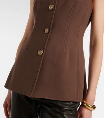 Veronica Beard Jessup Vest In Brown