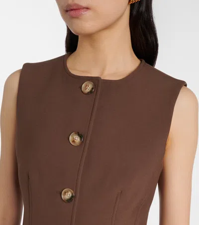 Veronica Beard Jessup Vest In Brown