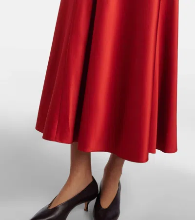 Veronica Beard Ezri Silk-blend Satin Midi Dress In Animal Print