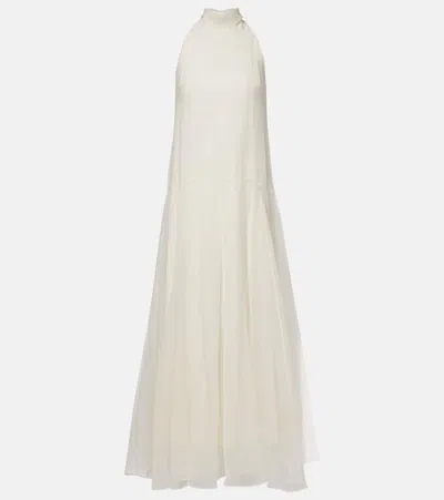 Brunello Cucinelli Silk Gown In White