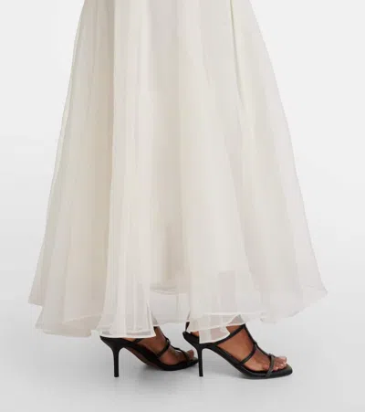 Brunello Cucinelli Silk Gown In White