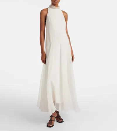 Brunello Cucinelli Silk Gown In White
