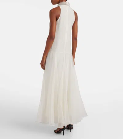 Brunello Cucinelli Silk Gown In White