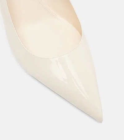 Paris Texas 105mm Lidia Slingback Pointed-toe Pumps In White