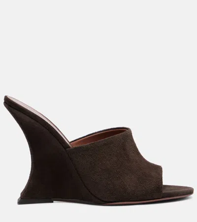 Paris Texas Nina 105 Suede Mules In Brown
