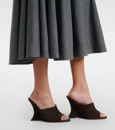 Paris Texas Nina 105 Suede Mules In Brown