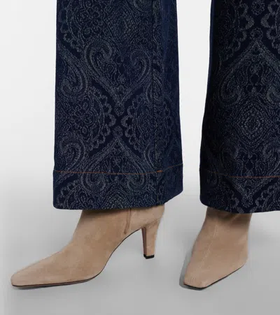 Paris Texas Belle Suede Ankle Boots In Neutral