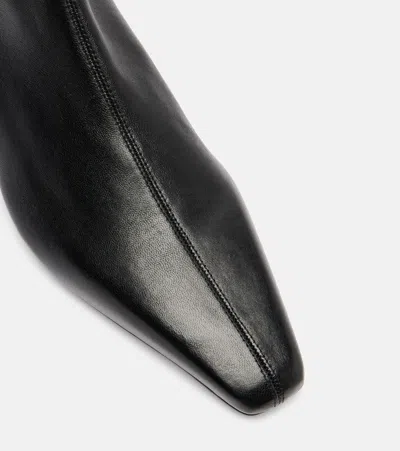 Paris Texas Bettina Leather Ankle Boots In Black