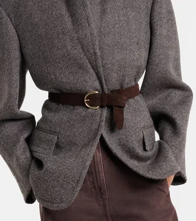 Magda Butrym Leather Belt In Brown