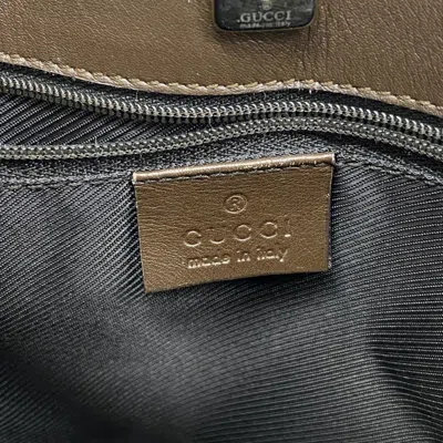 Pre-owned Gucci Brown Canvas Shoulder Bag ()