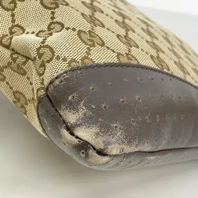 Pre-owned Gucci Brown Canvas Shoulder Bag ()