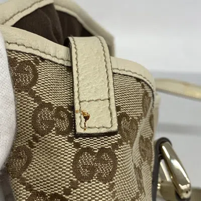 Pre-owned Gucci Brown Canvas Shoulder Bag ()