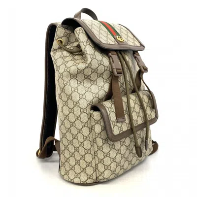 Pre-owned Gucci Brown Pvc Backpack ()