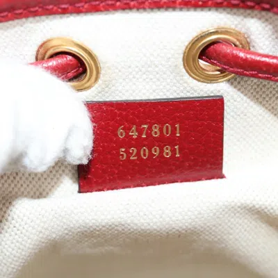 Pre-owned Gucci Doraemon Bucket Bag Printed Mini Gg Coated Canvas Beige Pvc Bag () In Sand