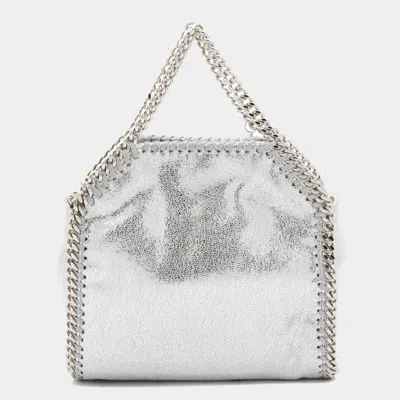 Stella Mccartney Mini Falabella Metallic Faux Leather Tote