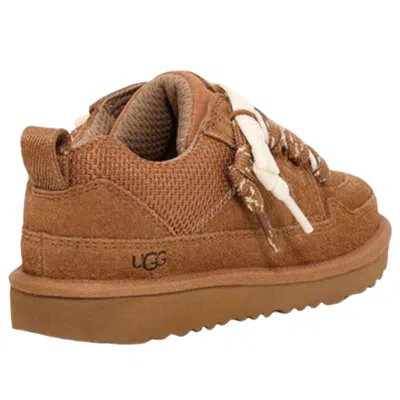 Ugg Suede And Mesh Sneakers With Trekking Laces In Brown