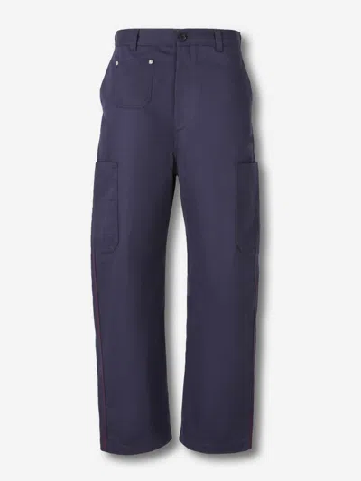 Givenchy Couture Seam Cargo Pants In Blue