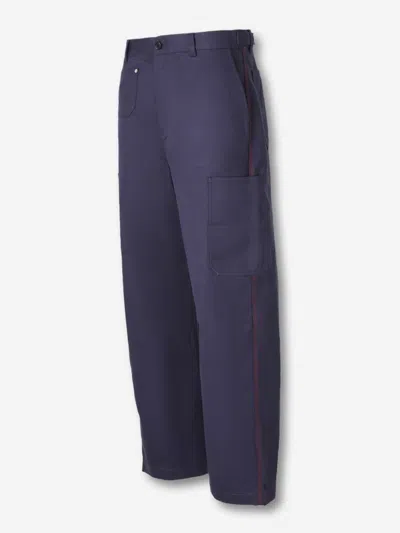 Givenchy Couture Seam Cargo Pants In Blue