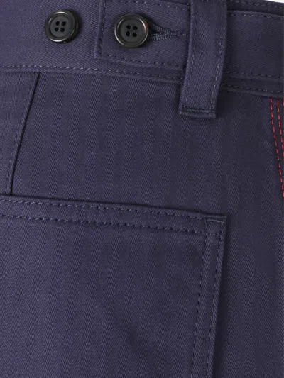 Givenchy Couture Seam Cargo Pants In Blue