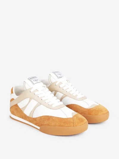 Chloé Sneakers In Leather In Brown