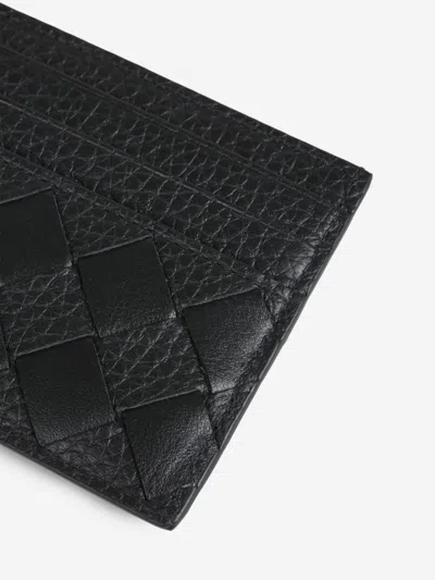 Bottega Veneta Leather Cardholder In Black