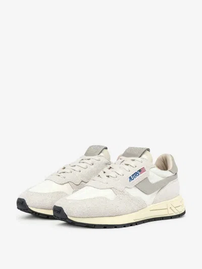 Autry Laces Leather Trainers In White