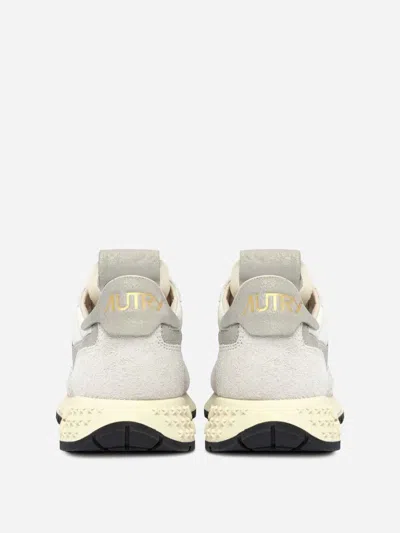 Autry Laces Leather Trainers In White