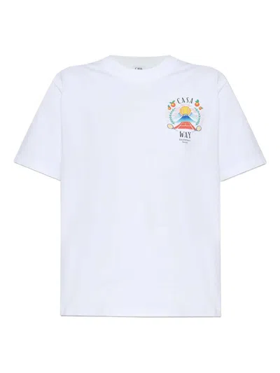 Casablanca Regular Fit T-shirt In White