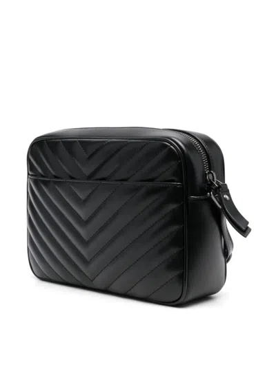 Saint Laurent Lou Quilted Leather Camera Bag In Black