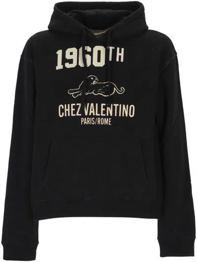 Valentino Garavani Hoodie With Logo Print In Multi