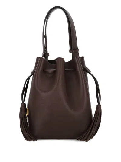 Valentino Garavani  Garavani Small So Seau Bucket Bag In Leather Woman Brown Uni In Brown