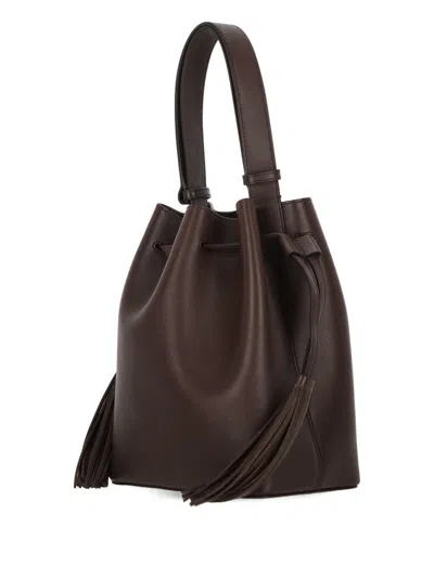 Valentino Garavani  Garavani Small So Seau Bucket Bag In Leather Woman Brown Uni In Brown