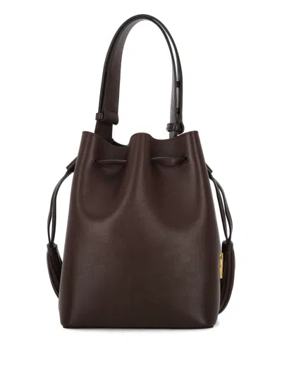 Valentino Garavani  Garavani Small So Seau Bucket Bag In Leather Woman Brown Uni In Brown