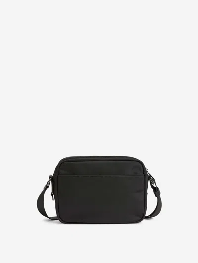 Dsquared2 Leather Jacket With Metallic Details In Black