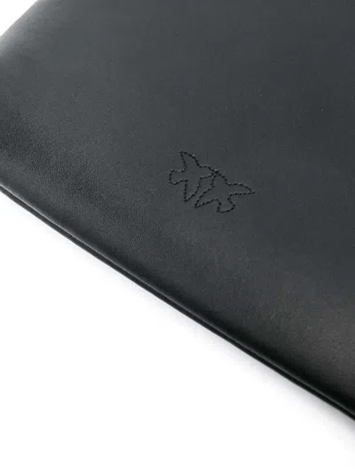 Pinko Flat Classic Vitello Seta In Black