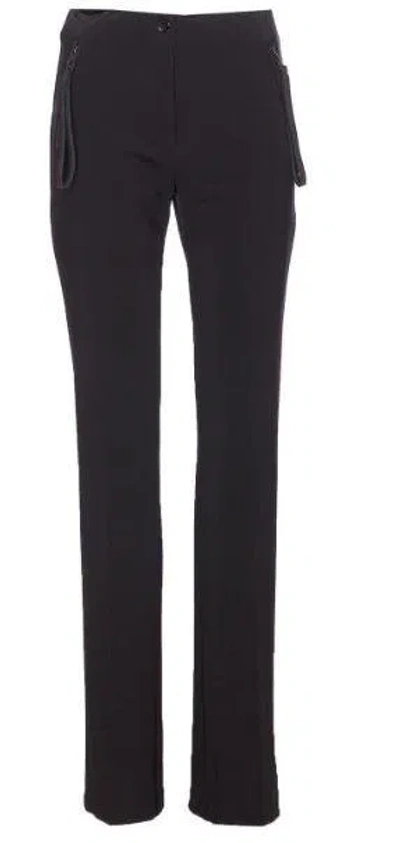 Pinko Tailored Trousers Featuring Zip Pockets In Black