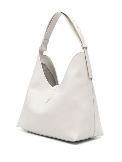 Furla Marshmallow Leather Hobo Bag With Adjustable Handle In Neutral