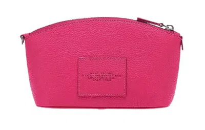 Marc Jacobs Half Moon Leather Beauty Bag Wristlet In Pink