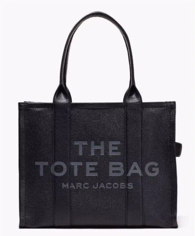 Marc Jacobs The Leather Large Tote Bag In Black