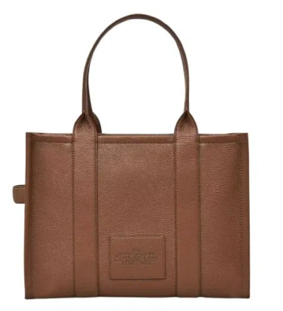 Marc Jacobs Leather Tote Bag In Brown
