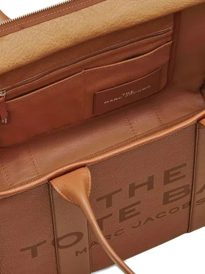 Marc Jacobs Leather Tote Bag In Brown
