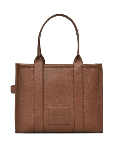 Marc Jacobs Leather Tote Bag In Brown